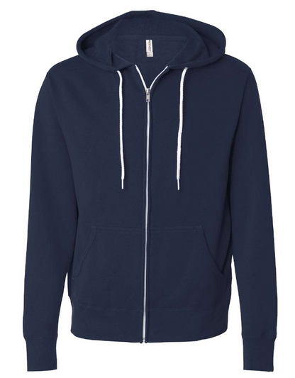 Independent Trading Co. - Lightweight Full-Zip Hooded Sweatshirt
