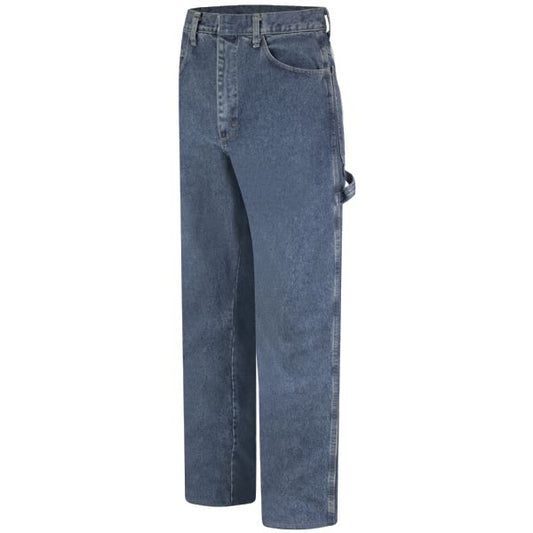 Bulwark Men's Heavyweight Excel FR Denim Dungaree - Stone Wash