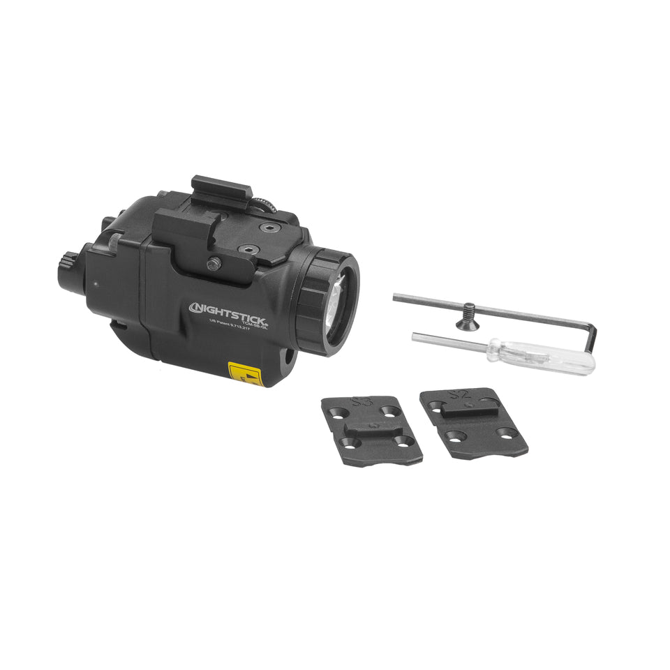 Night Stick Subcompact Weapon-Mounted Light for Narrow Rail Handguns w/Green Laser