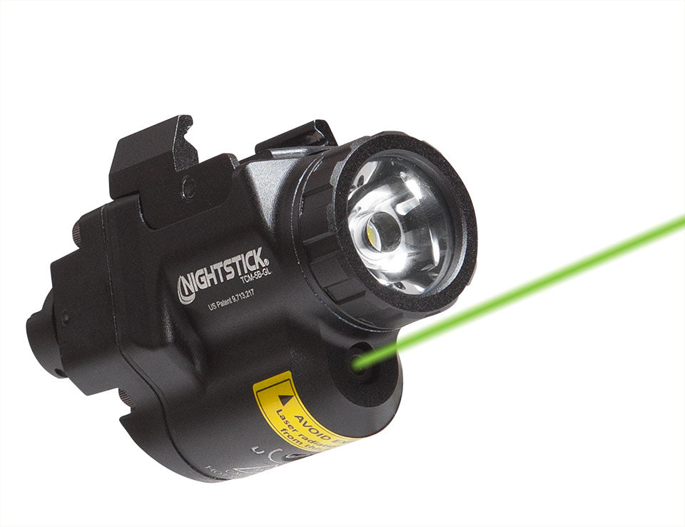 Night Stick Subcompact Weapon-Mounted Light for Narrow Rail Handguns w/Green Laser