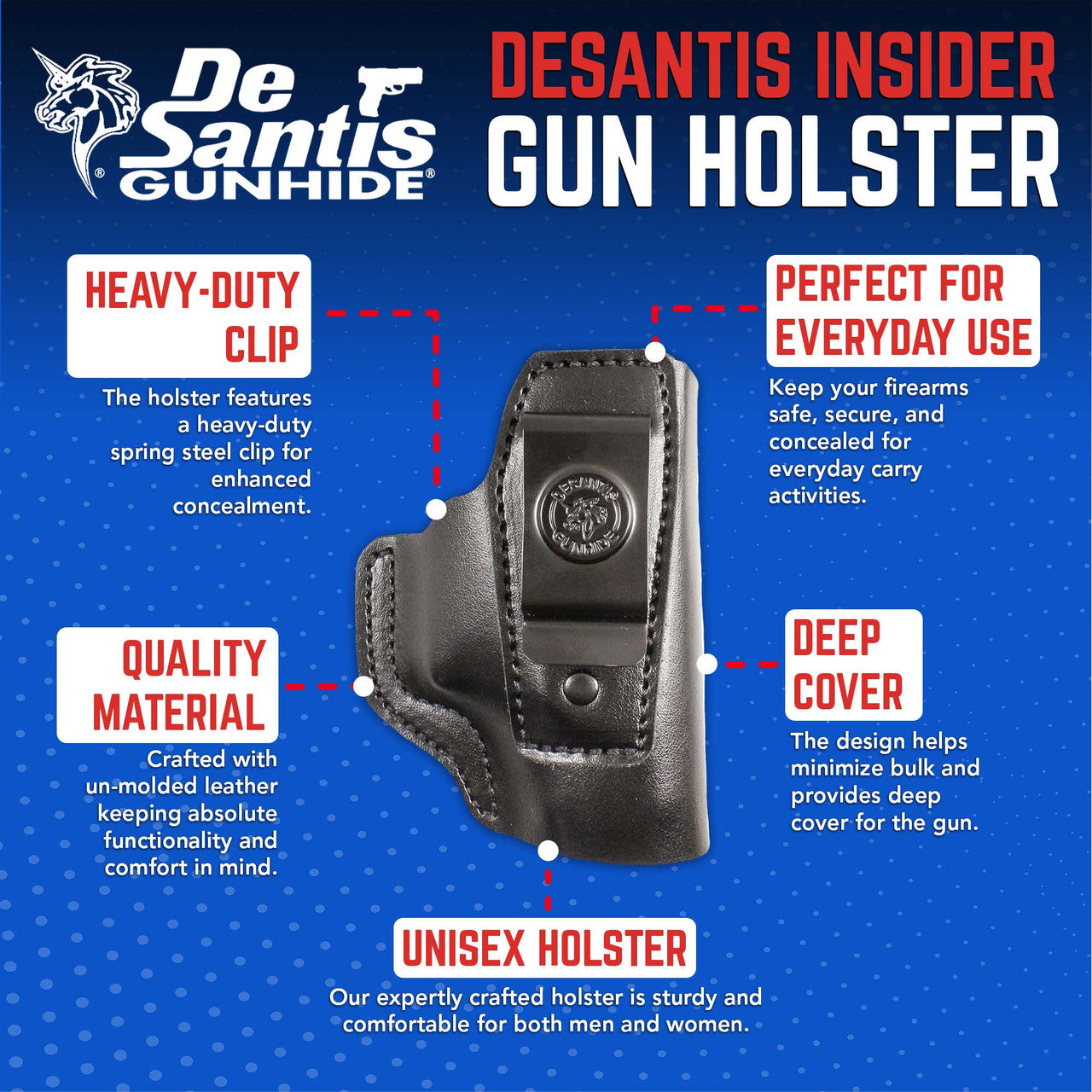 DeSantis GunHide The Insider, Para Ordnance Make, Black with Left Fit