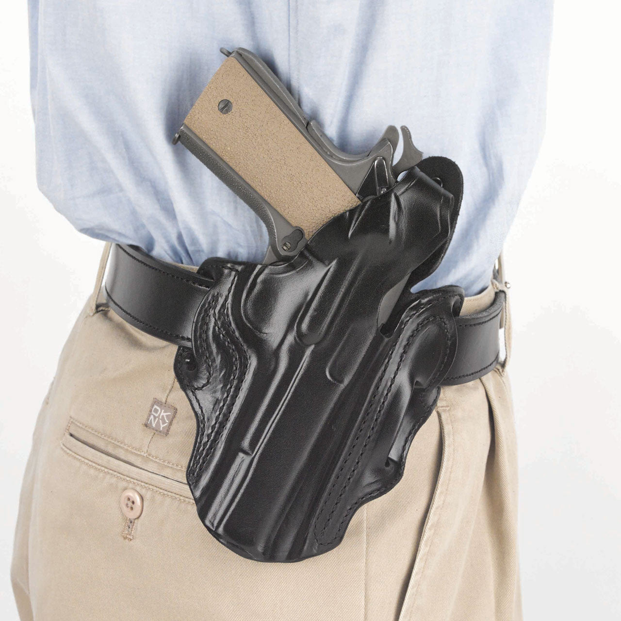DeSantis GunHide Thumb Break Scabbard (C&L), Colt Make, Government Model 45, Black with Right Fit