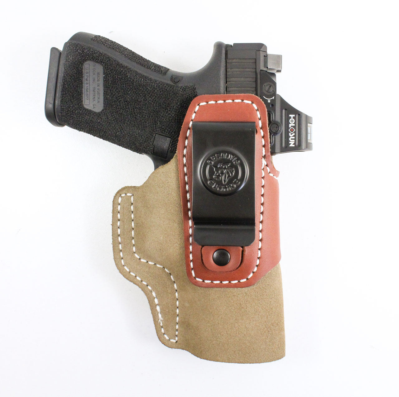DeSantis GunHide Transit Holster, Anderson Manufacturing, Kiger 9C, Natural with Ambidextrous Fit