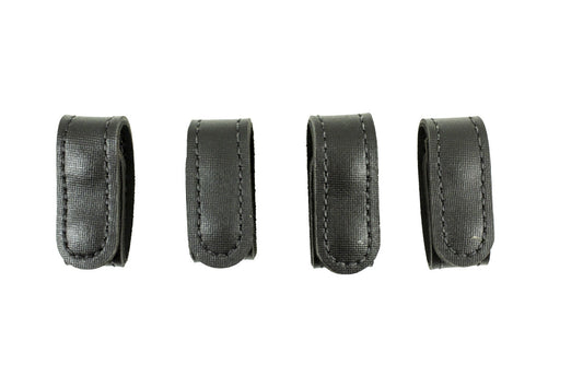 DeSantis GunHide VERITAS DUTY BELT KEEPERS - 4 PACK, Black Closure Hardware, Black with Ambidextrous Fit
