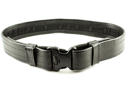 DeSantis GunHide VERITAS 2 1/4" DUTY BELT W/ TRI-BUCKLE, Black with Plain Finish
