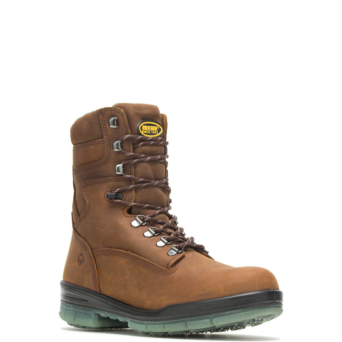 Wolverine Men's I-90 DuraShocks® Waterproof Insulated Steel Toe 8" Work Boot - Stone