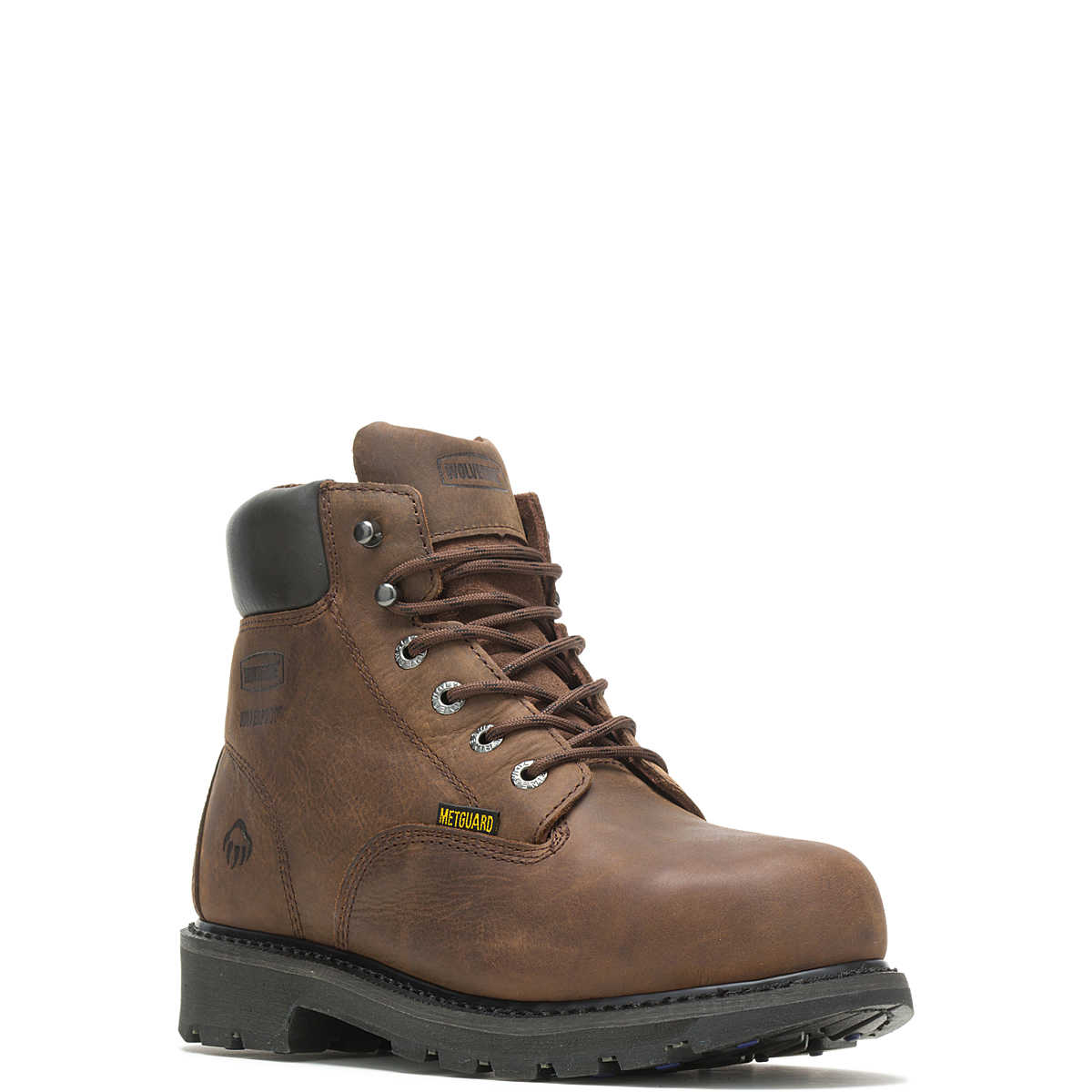 Wolverine Men's McKay Waterproof Steel-Toe 6” Work Boot - Brown