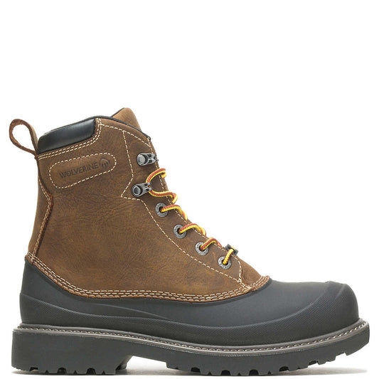 Wolverine Men's Floorhand Swamp 6" Steel-Toe Work Boot - Dark Brown