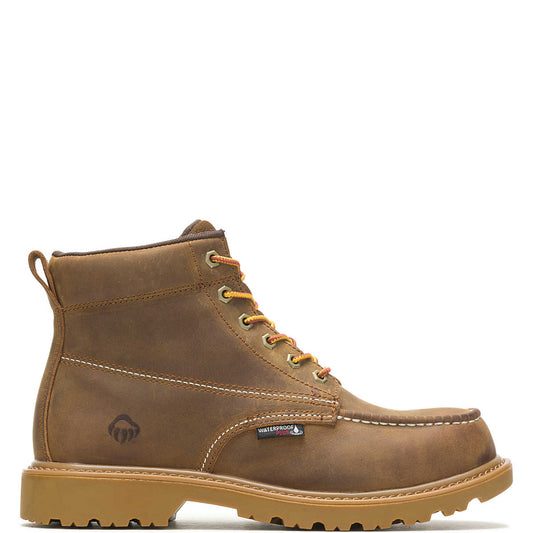 Wolverine Men's Floorhand Moc-Toe 6" Steel-Toe Work Boot - Tan