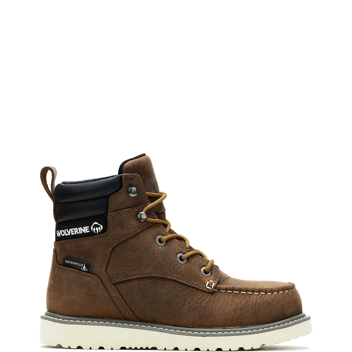 Wolverine Women's Trade Wedge 6" Moc-Toe Steel-Toe Work Boot - Sudan Brown