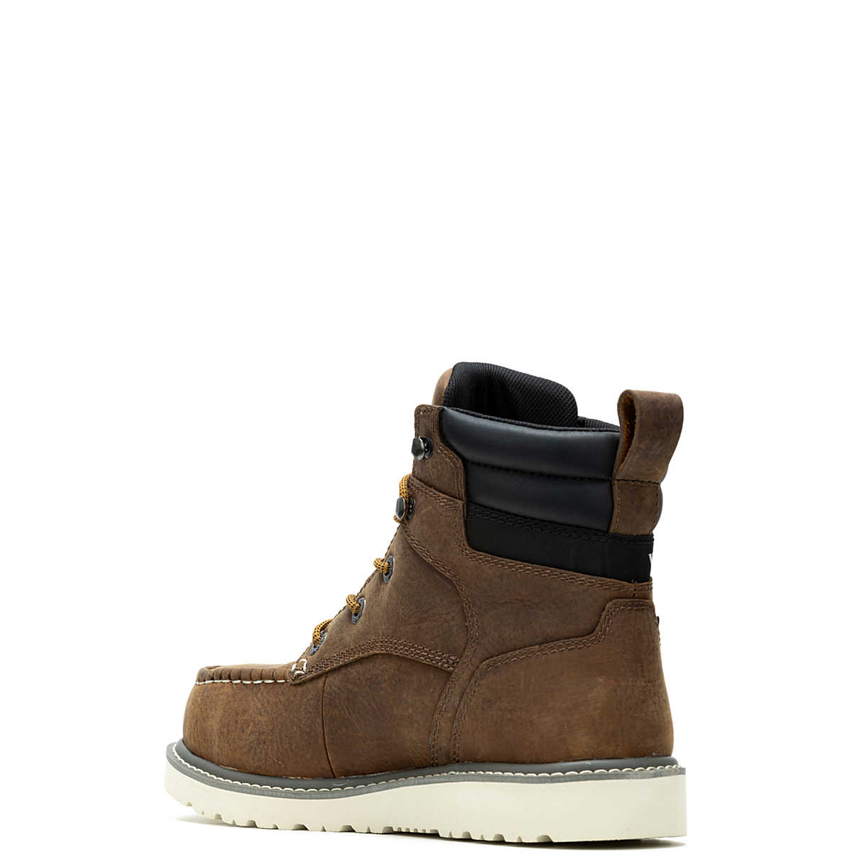 Wolverine Women's Trade Wedge 6" Moc-Toe Steel-Toe Work Boot - Sudan Brown