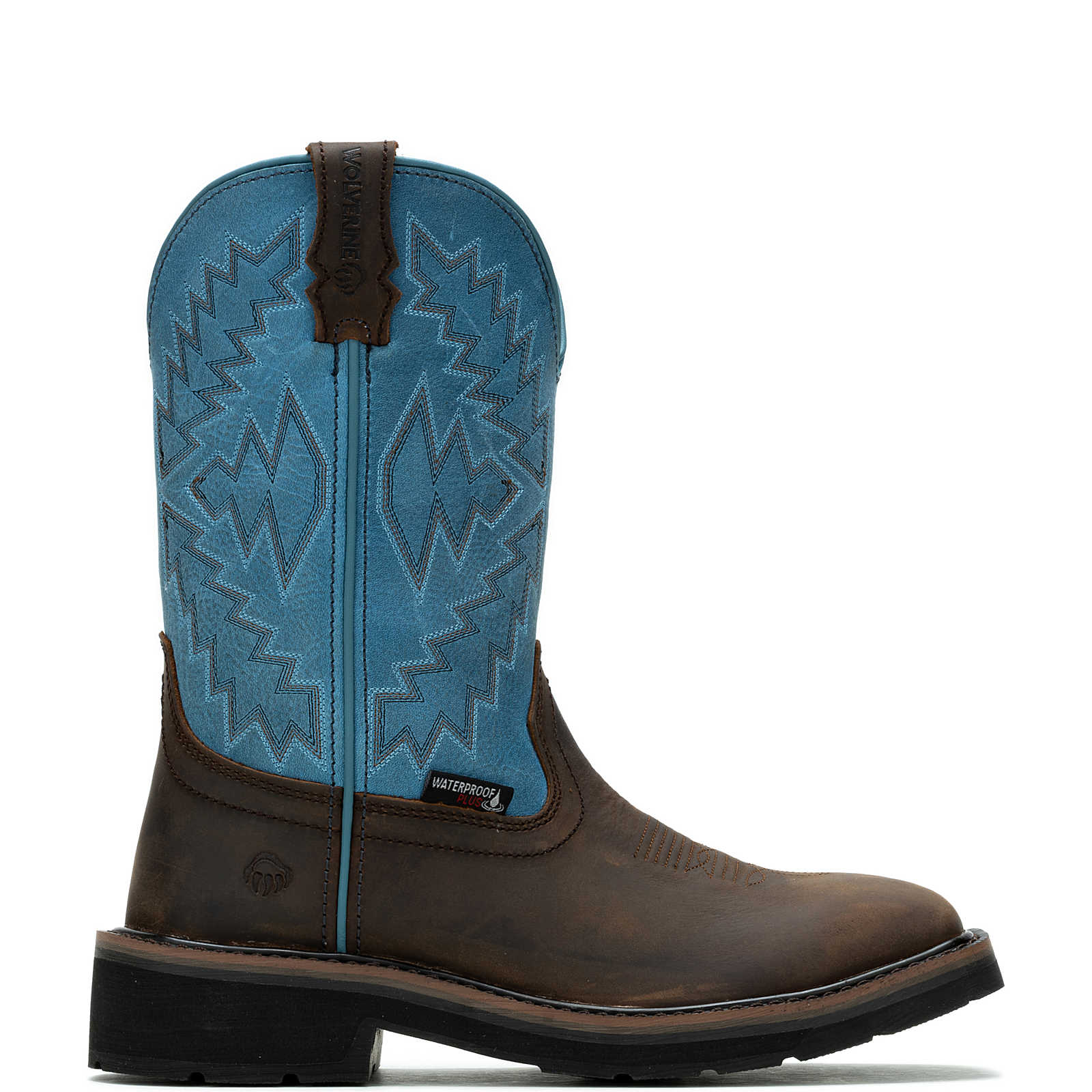 Wolverine Women's Rancher Arrow Steel-Toe Wellington Work Boot - Blue