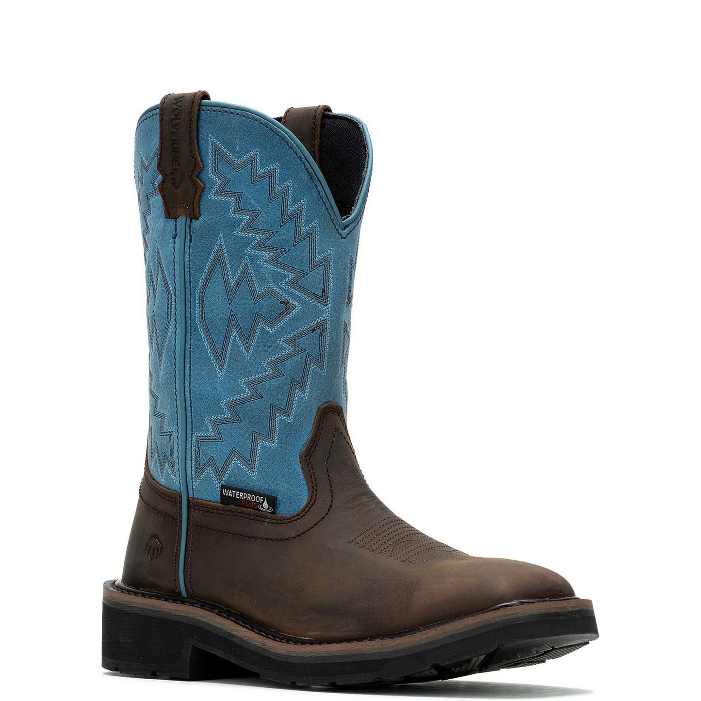 Wolverine Women's Rancher Arrow Steel-Toe Wellington Work Boot - Blue