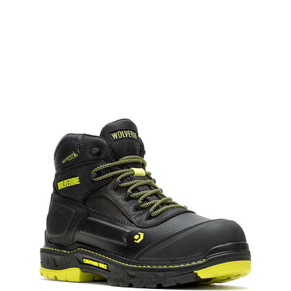 Wolverine Men's Overpass CarbonMAX® 6" Boot - Black/Yellow