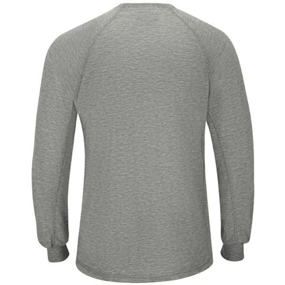 Workrite Men's Long Sleeve Station Wear Tee (Athletic Style) - Heather Gray