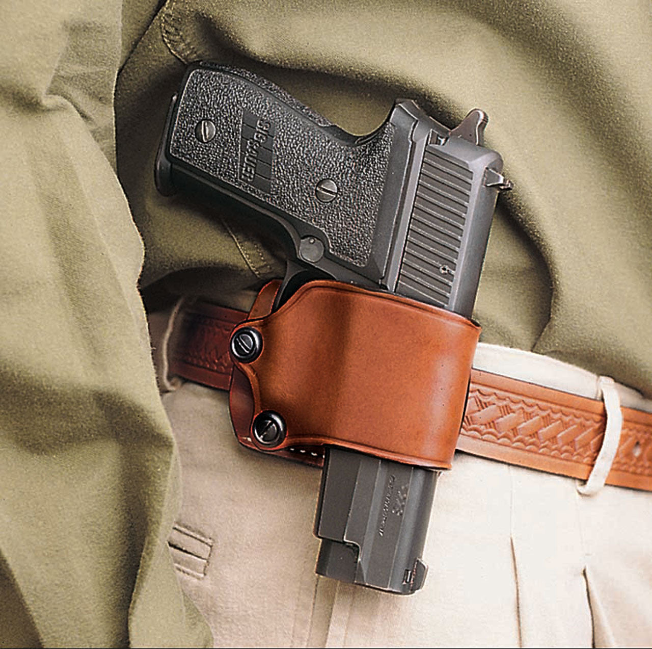 DeSantis GunHide YAQUI SLIDE, Para Ordnance Make, Tan with Left Fit