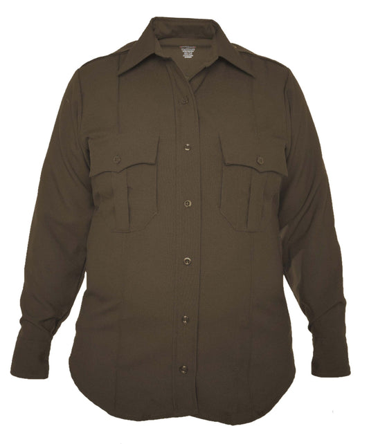 Elbeco TexTrop2 Zippered Women's Long Sleeve Polyester Shirt