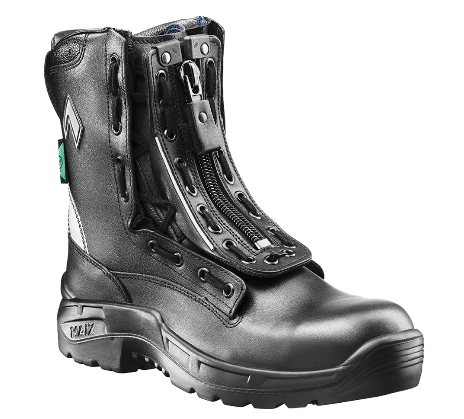 front view of black boot