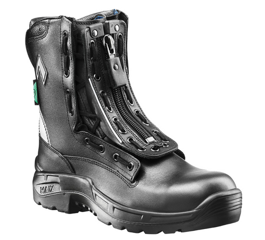 front view of black boot