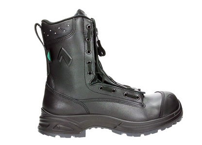 side view of black boot