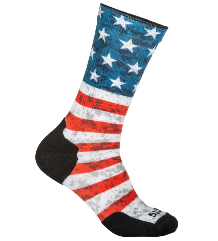 5.11 SOCK & AWE CREW AMERICAN FLAG