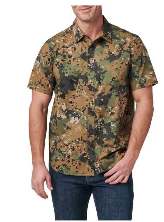 5.11 WYATT CAMO PRINT SHORT SLEEVE SHIRT