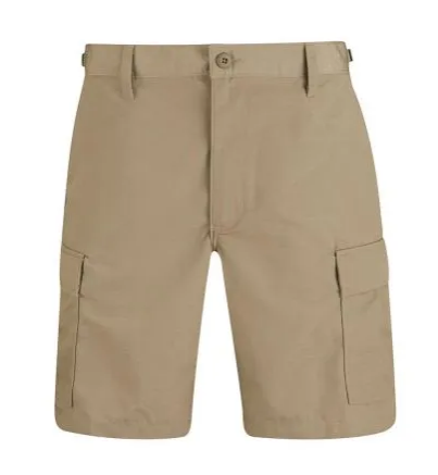 Khaki Men's BDU Shorts - Ripstop
