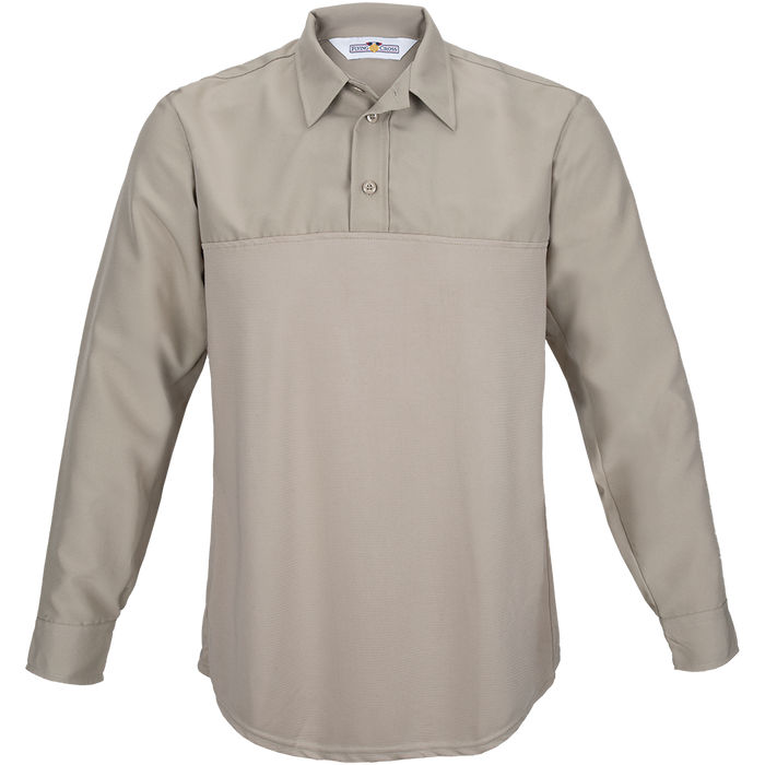Flying Cross FX Flex Men's Long Sleeve Hybrid Shirt - Silver Tan
