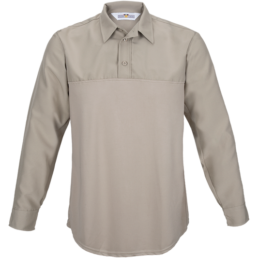 Flying Cross FX Flex Men's Long Sleeve Hybrid Shirt - Silver Tan