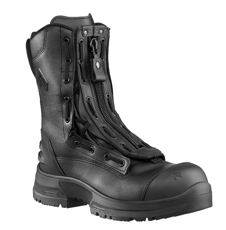 front view of black boot