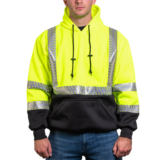 Game Sportswear The NO Zipper Econo Hoodie with Segmented Reflective Tape