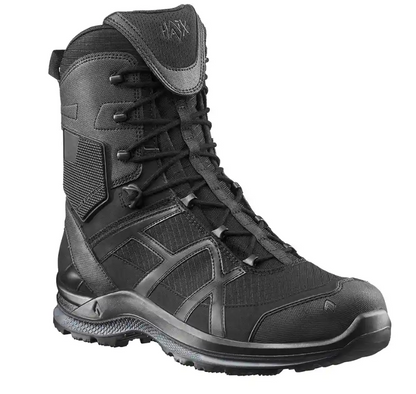 front view of black boot