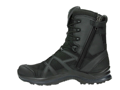 side view of black boot