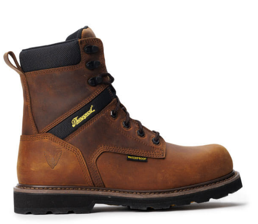 Thorogood Jobsite Series – 8″ Crazy Horse Waterproof + Insulated Safety Toe