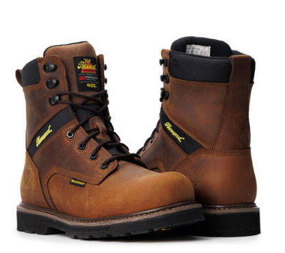 Thorogood Jobsite Series – 8″ Crazy Horse Waterproof + Insulated Safety Toe