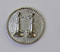 2 Parallel Bugles ELC FD Silver Pair of Collar Brass Captain 2 Parallel Bugles ...