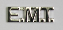 ELC Collar Brass: Cut-Out E.M.T. in Silver Pair