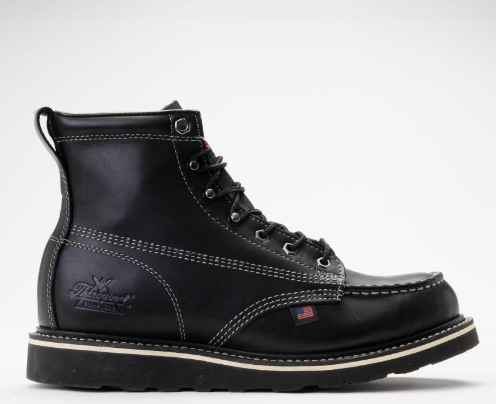 Thorogood MIDNIGHT SERIES 6″ Black Moc Toe