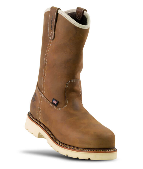 Thorogood AMERICAN HERITAGE – Waterproof – 11″ Crazy Horse SAFETY TOE – PULL-ON WELLINGTON