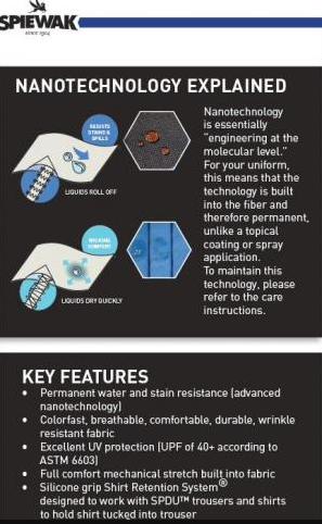 Spiewak Women's Microfiber Poly Short–Sleeve Duty Shirts (Hidden Zip)