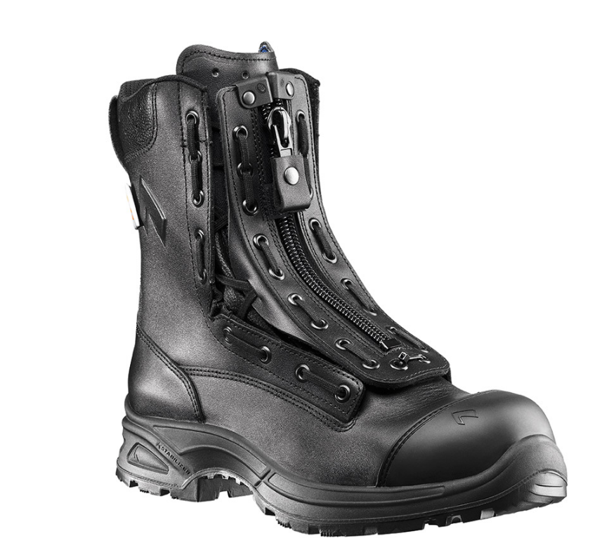 front view of black boot