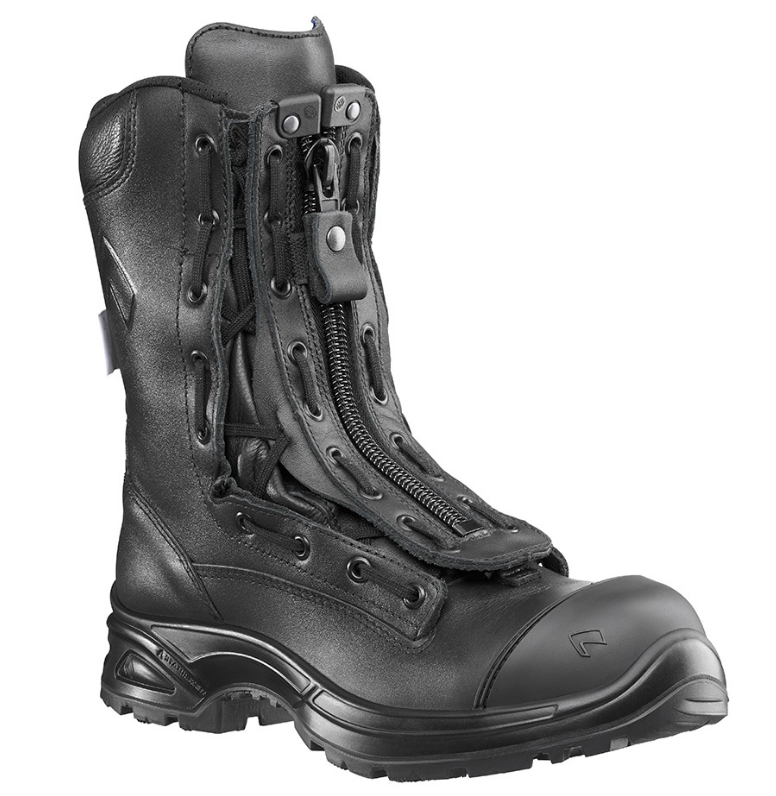 front view of black boot