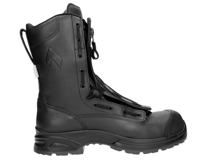 side view of black boot