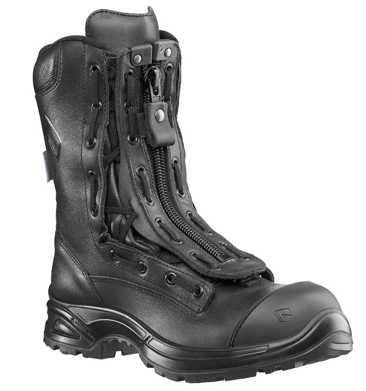 front view of black boot