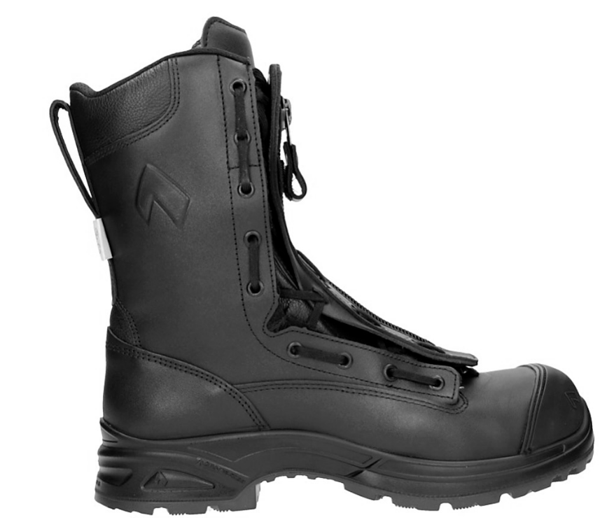 side view of black boot