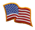 Hero's Pride 3-1/4X2-1/4" Wavy U.S. Flag Patch