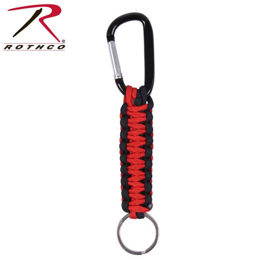 Rothco Thin Red Line Keychain With Carabiner