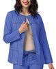 Adar Pop-Stretch Junior Fit Taskwear Topper Scrub Jacket