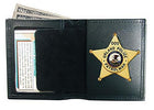 Boston Leather Book Style Badge Wallet
