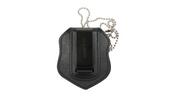 Rothco NYPD Style Leather Badge Holder With Clip